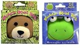 2 Theramed Kiddie Kold Paks - 1 Frog and 1 Bear - Reusable Ice Packs
