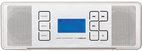 TWINBIRD 防水SDオーディオプレーヤーSD ZABADY シルバー AV-J369S