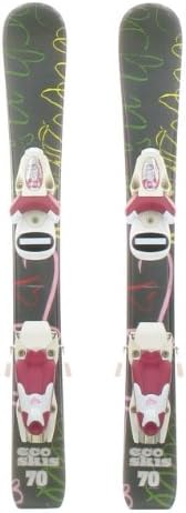 New ECO Green Neon Kid's Shape Snow Ski with Roxy T4 Binding 70cm #29564
