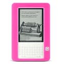 (More Colors Available) Silicone case for Amazon Kindle DX. Package includes LED book light and screen protector