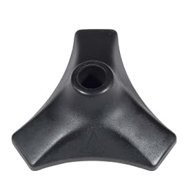 Drive Medical Deluxe Impact Reducing Able Tripod Cane Tip, Black, 3/4' Tubing