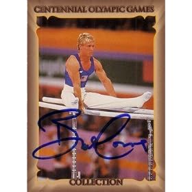 Bart Conner (gymnastics) autographed 1996 Centennial Olympics card
