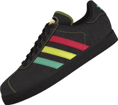 adidas gazelles -Adidas Gazelle Low Rasta Star Wars Green/Black Men Shoes (12.5)