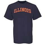 Illinois Fighting Illini Navy Blue Vertical Arch T-shirt