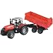 Massey Ferguson 7480 with tipping trailer