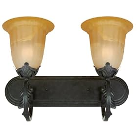 Yosemite Home Decor 94592PG El Capitan 18-Inch 2-Light Bathroom Vanity, Patina Grey by Yosemite Home Decor