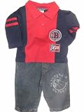 2-Tone Knit Top & Jeans Outfit by Hemisphere