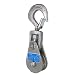 Campbell 4099V 6" Single Steel Drop Side Snatch Block with Latch Hook, 8 ton Load Capacity, 6" Sheave