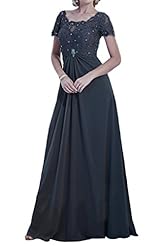 Chiffon Short Lace Mother-of-the-Bride Dress/Wedding Dress 