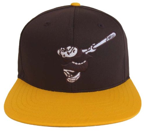 San Diego Padres Retro Snapback Hat Cap Brown Yellow
