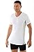 ALBERT KREUZ Men's Shortsleeve V-neck Business Undershirt 100% Pure Organic Cotton