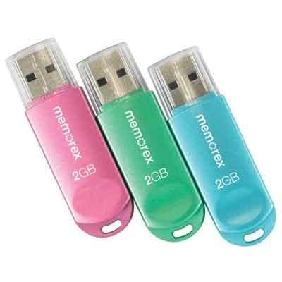 2GB TravelDrive USB Flash 3 Pack
