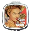 armed and dangerous Compact Mirror by Anne Taintor