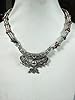 Banjara Choker Necklace Vintage Design Silver Tone Metal Statement Jewelry Holiday Gift