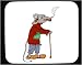 Mouse Pad with cigar, cane, old, rat Image