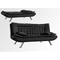 Schlafsofa Schlafcouch mit Niki Schwarz