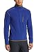 Soft polyester fleece with flatlock seams makes a comfortable and warm layering option.
