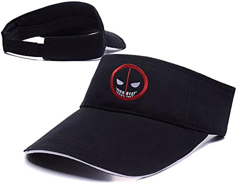 ZHHUA Deadpool Merc With A Mouth Logo Adjustable Embroidery Tennis Golf Baseball Hat Sun Visor Cap