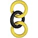 JW Pet Company Invincible Chains ST Triple Dog Toy, Small (Colors Vary)
