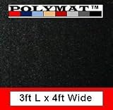 3ft * 4ft Wide POLYMAT Black Speaker box carpet : Sub Box Carpet Truck Car Trunk Liner, Dash Cover, Interior Headliner Automotive Carpet