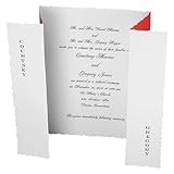 DIY Wedding Invitation Kit Tuxedo - White Red (50 Pack) DIY Wedding Invitation Kit Tuxedo - White Red (50 Pack)