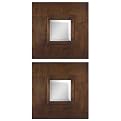 Plaza Squares Gold Set Of 2 - Gold Leaf