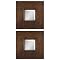 Plaza Squares Gold Set Of 2 - Gold Leaf