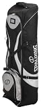Spalding Padded Golf Bag Travel Cover with Wheels - Black/White