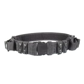 UTG Heavy Duty Elite Law Enforcement Pistol Belt with Dual Mag Pouches: Sports &amp; Outdoors