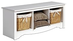 Prepac Cubbie Bench, White