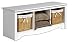 Prepac Cubbie Bench, White