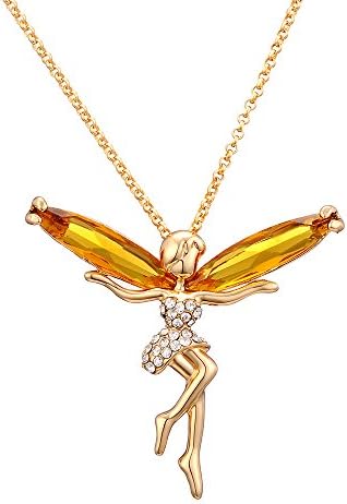Afterglow Tinkerbell 18k Gold Filled Pendant Necklace created with Austrian Crystal Elements
