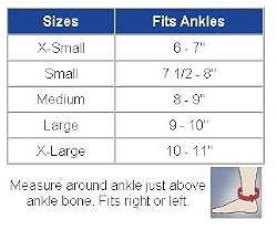 Ankle Supports 40-450 Compressive Ankle Support with Viscoelastic Inserts
