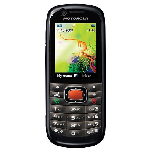 Motorola VE538 Unlocked Tri-Band GSM Phone with 2 MP Camera, MP3, Stereo Bluetooth and microSD Slot--International Version with Warranty (Black)