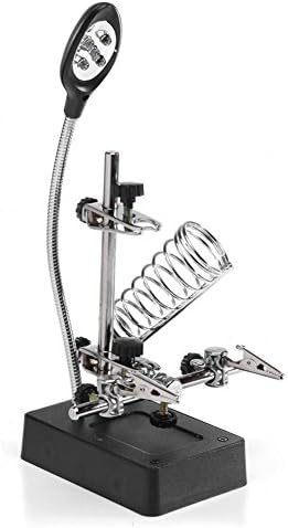Citywalk360 Helping Hand Soldering Stand With LED Light Magnifier Magnifying Glass US STOCK