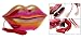 Glossy Sexy Rainbow Lips Home Phone Telephone -Red