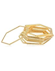 Isaac Mizrahi "Chain Gang" Super Skinny Bangle Bracelet Set, 3.3"