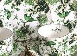 Review Coalport  / Coalport Cathay Green Gilt Rim Cup and Saucer