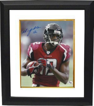 Michael Jenkins signed Atlanta Falcons 8x10 Photo Custom Framed