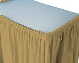 Glittering Gold Plastic Tableskirts 29 inchx14 foot 1 pc