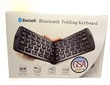Wireless Foldable Bluetooth Keyboard for iPhone, iPad, Galaxy Tab, Android Tablets, PC, Laptops and Smart Phones with Built-in Bluetooth. by GSAstore™