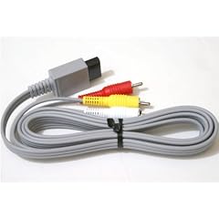 AV 3-CINCH SCART KABEL TV F�R Nintendo WII KONSOLE