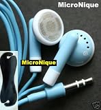 Review MicroNique  / Ipod In-Ear Earphone/Headphone (Blue) & Bonus Earphone Wrap