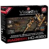 VisionTek ATI Radeon HD 4350 512 MB DDR2 PCI Express Graphics Card 900270