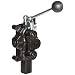 Prince RD-2555-T4-ESA1 Directional Control Valve, Logsplitter, 4 Ways, 3 Positions, Spring Center To Neutral, Cast Iron, 3000 psi, Lever Handle, 20 gpm, In/Out: 1/2" NPTF, Work: 1/2" NPTF