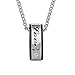 Men,Women's 2PCS Stainless Steel Pendant Necklace CZ Silver Black Gold Ring Love Valentine's Couples His & Hers Set -with 20 and 23 inch Chain