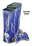Skin Decal Cover for Xbox 360 Console + two Xbox 360 Controllers - Lightnin ....