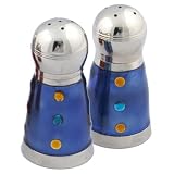 Wild Eye Designs Enameled Salt and Pepper Shakers - Blue
