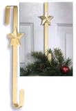 Over The Door Gold Metal Star Wreath Hanger