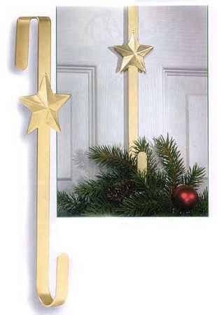 Over The Door Gold Metal Star Wreath Hanger